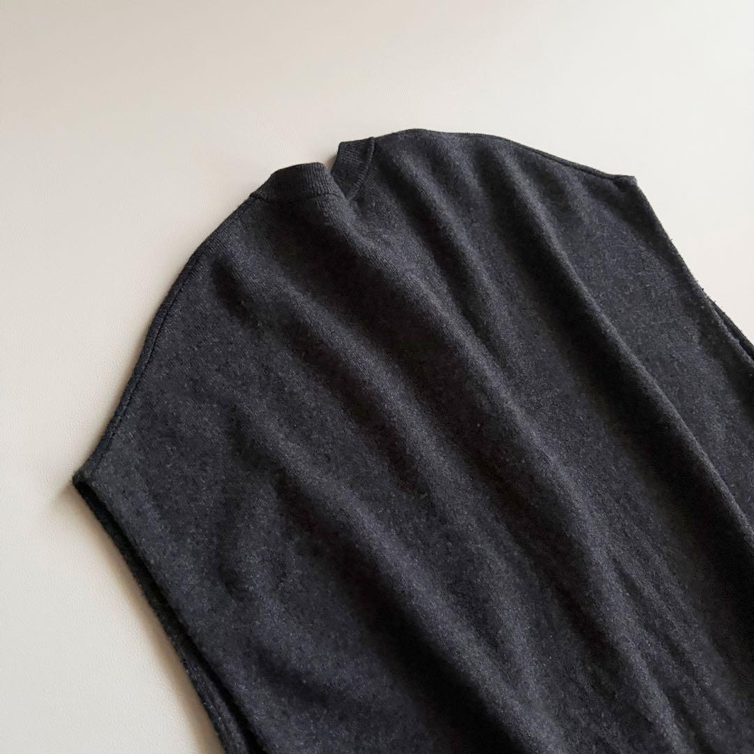 22AW 【ハウスオブロータス】 高山都 カシミヤ混 スムースニット ジレ