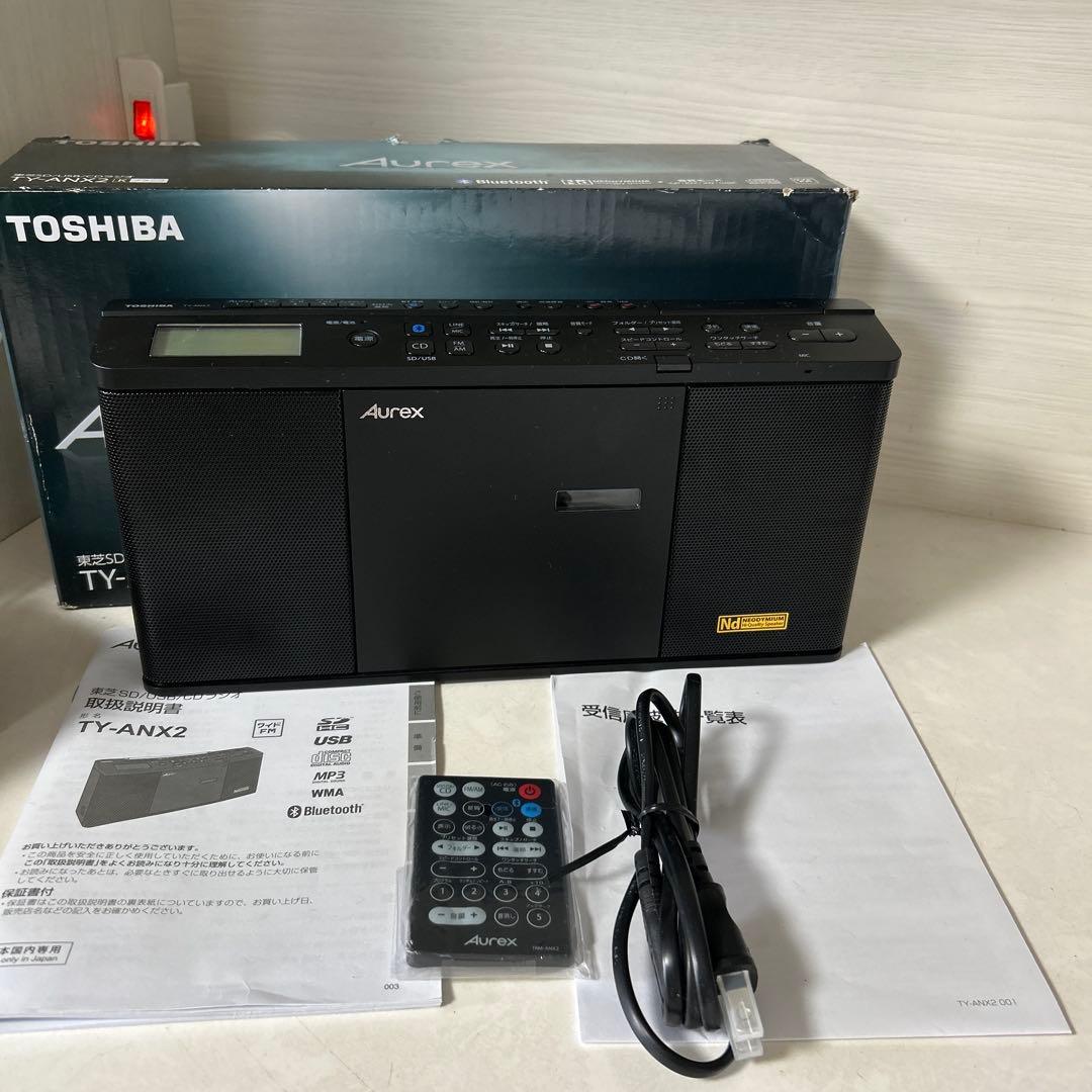 東芝 Aurex　CD・USB・SD・Bluetooth・ラジオTY-ANX1