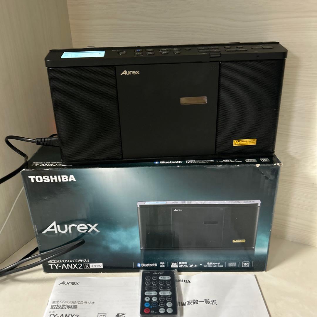 東芝 Aurex　CD・USB・SD・Bluetooth・ラジオTY-ANX1