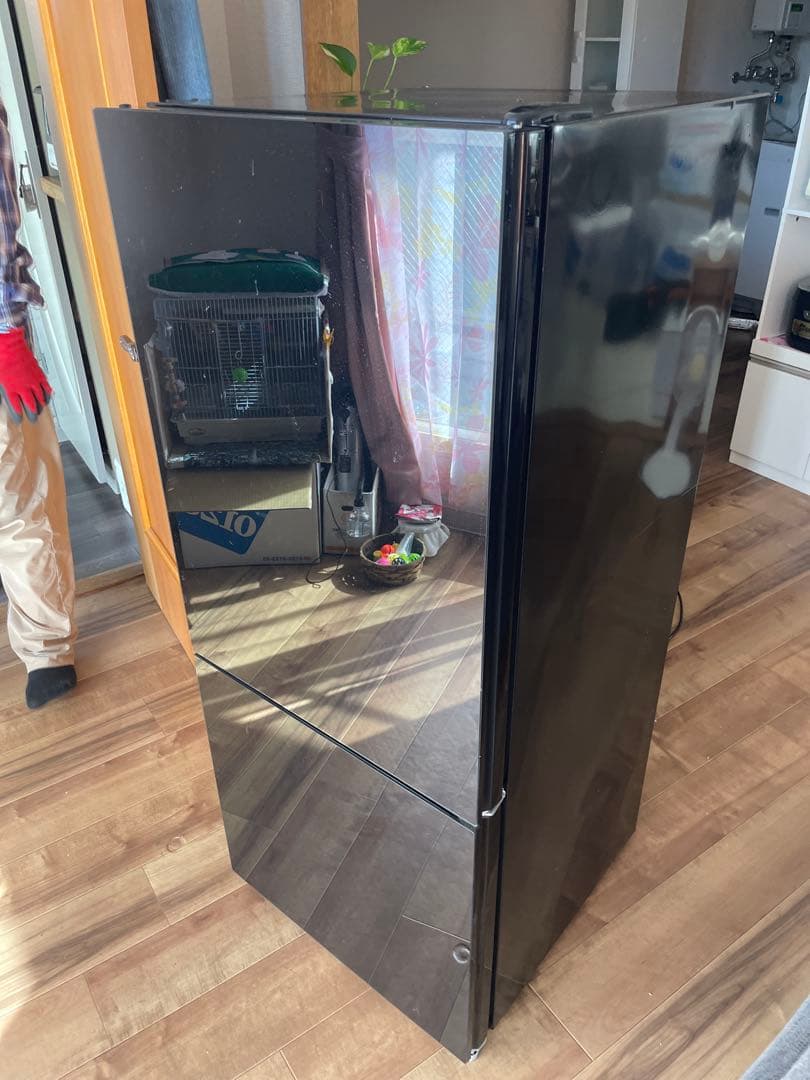 アズマ 2ドア 冷蔵庫 MR-GL170 ブラック 170L 電気冷凍冷蔵庫