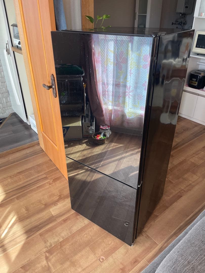 アズマ 2ドア 冷蔵庫 MR-GL170 ブラック 170L 電気冷凍冷蔵庫