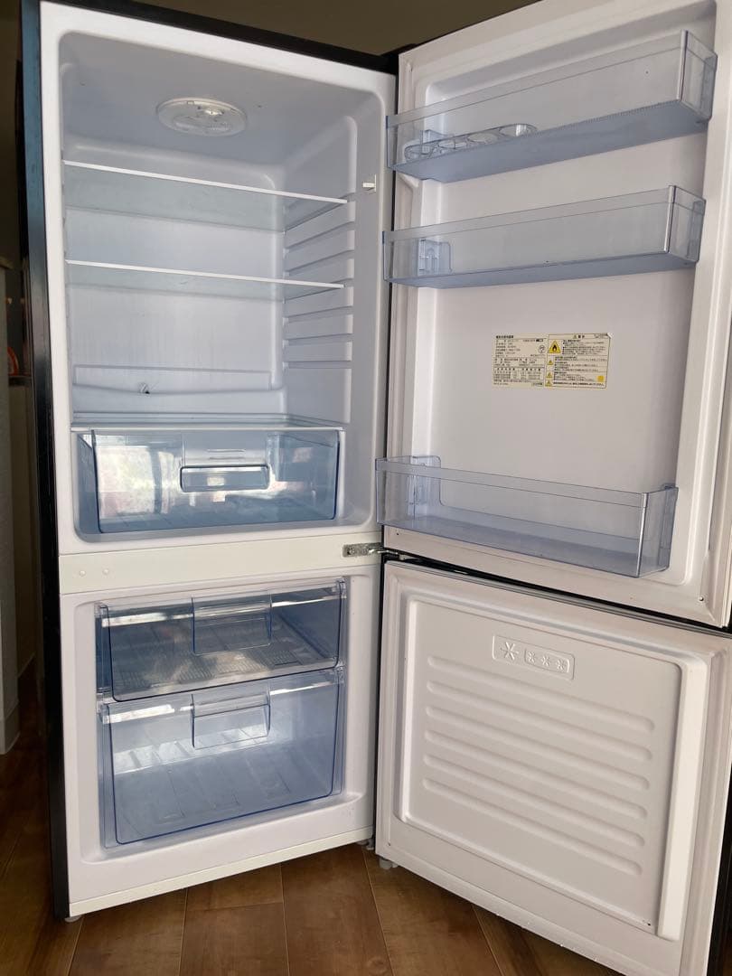 アズマ 2ドア 冷蔵庫 MR-GL170 ブラック 170L 電気冷凍冷蔵庫