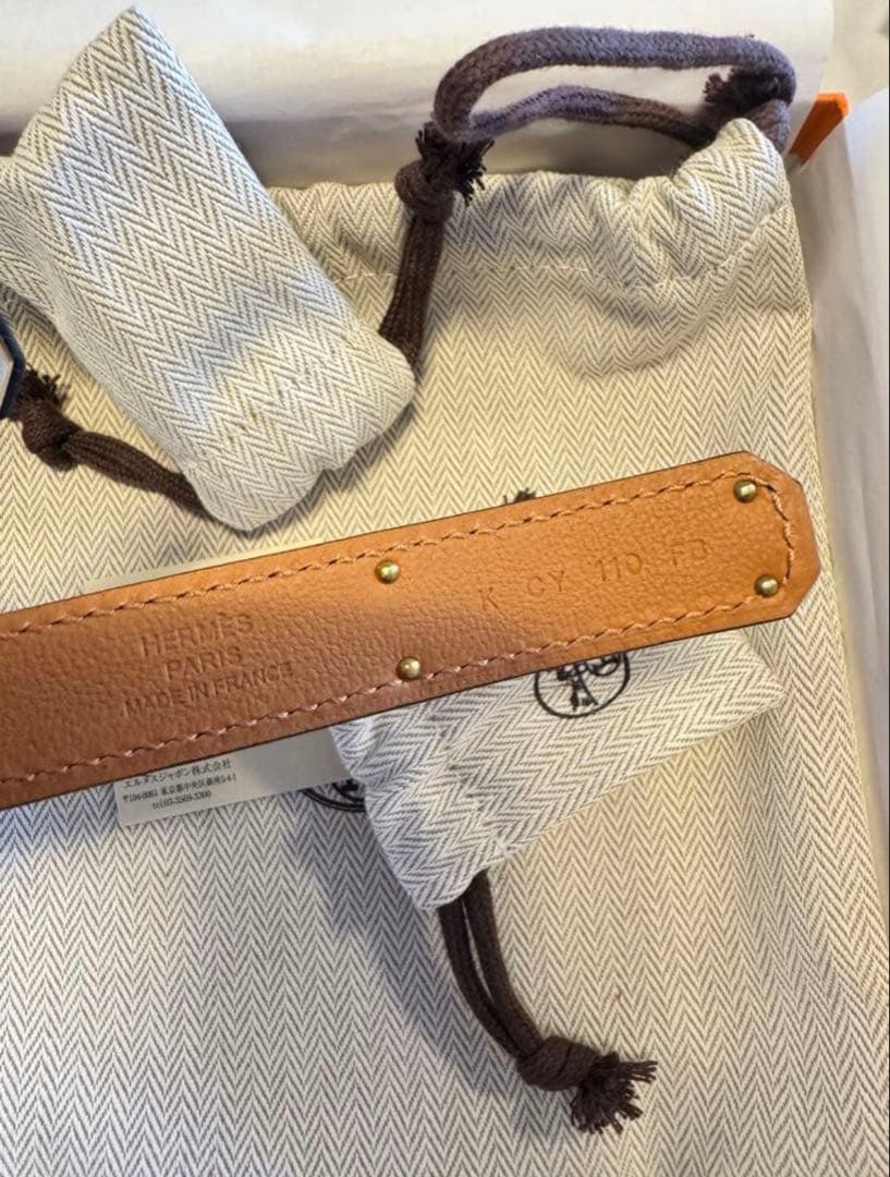 新品 HERMESエルメス ケリーベルトブラックK刻印(2025）