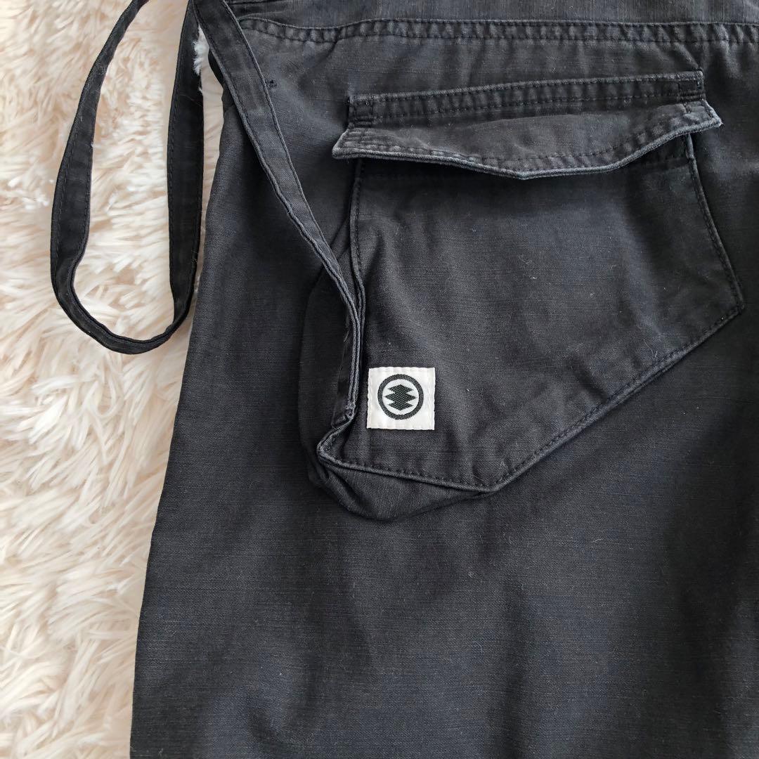 義志 YOSHIYUKI　カーゴパンツ　カンフーパンツ　ブラック　忍者パンツ
