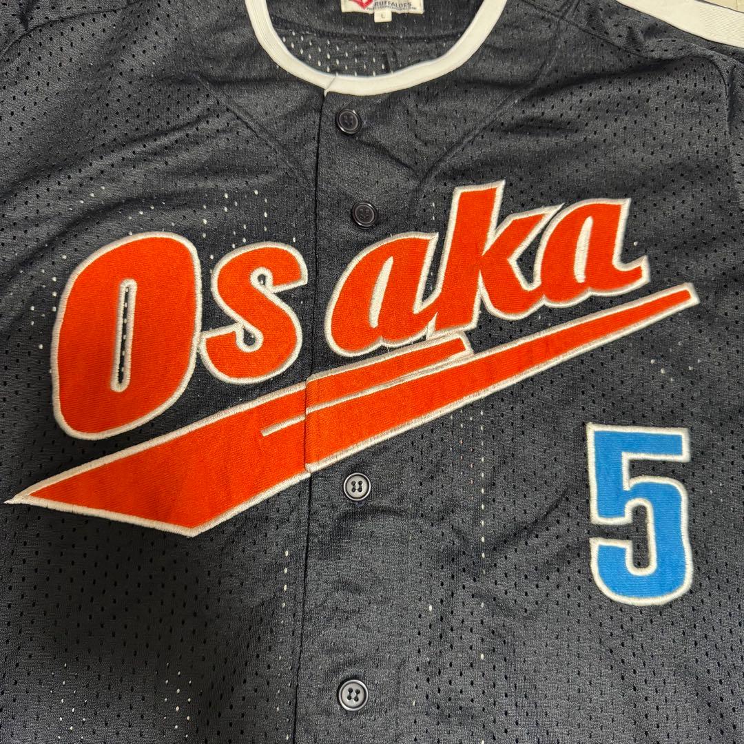 当時物 大阪近鉄バファローズ レプリカユニフォーム(ビジター)中村紀洋 Lサイズ