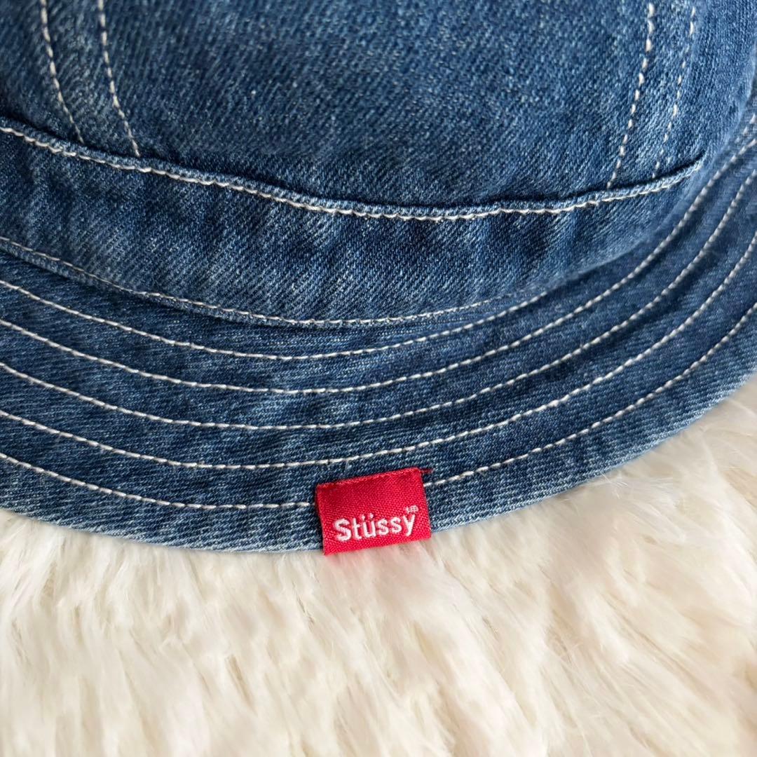90s-00s OLD STUSSY デニムバケットハットFREEサイズ