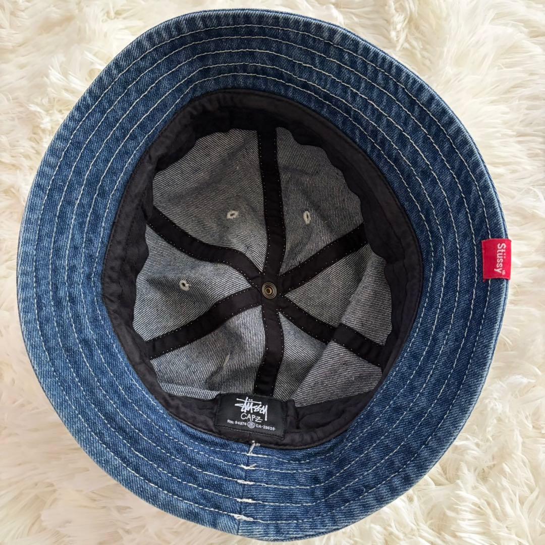 90s-00s OLD STUSSY デニムバケットハットFREEサイズ