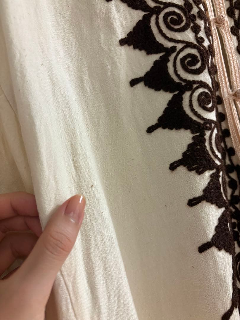 カフタンドレス　ヴィンテージ　古着　民族衣装　モロッコ　中東　ワンピース