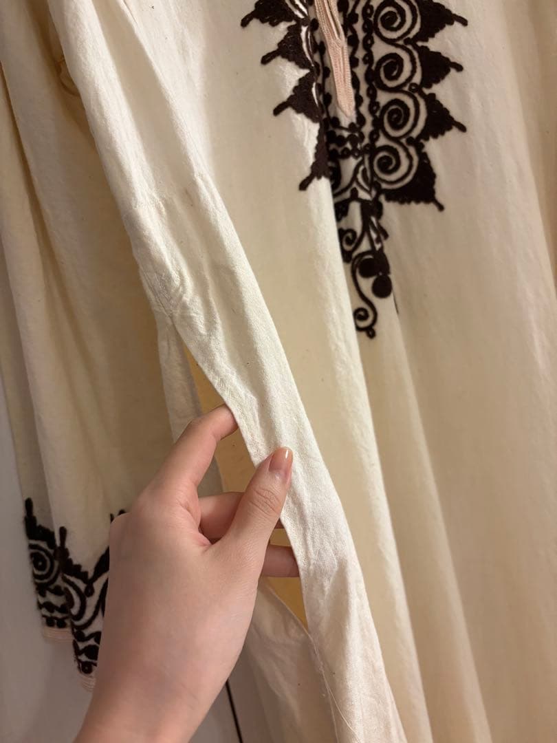 カフタンドレス　ヴィンテージ　古着　民族衣装　モロッコ　中東　ワンピース