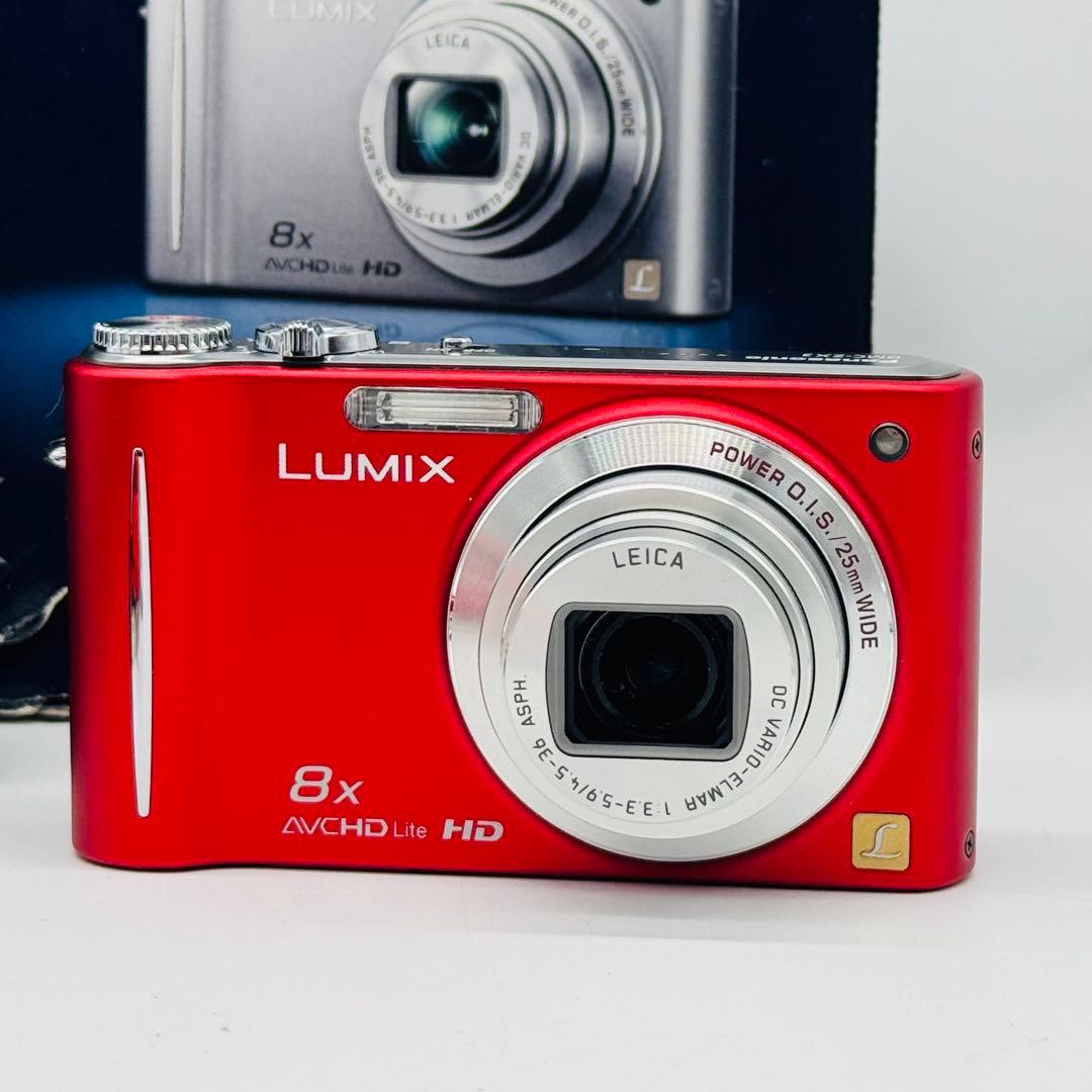 【極美品・箱付き】Panasonic LUMIX DMC-ZX3 レッド　日本製