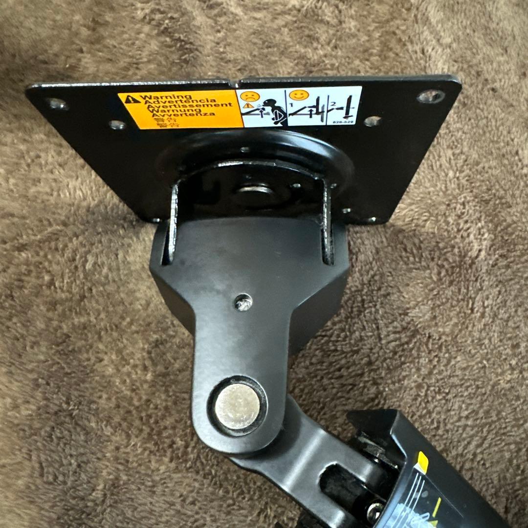 Amazon basicsブラック モニターアーム エルゴトロンOEM