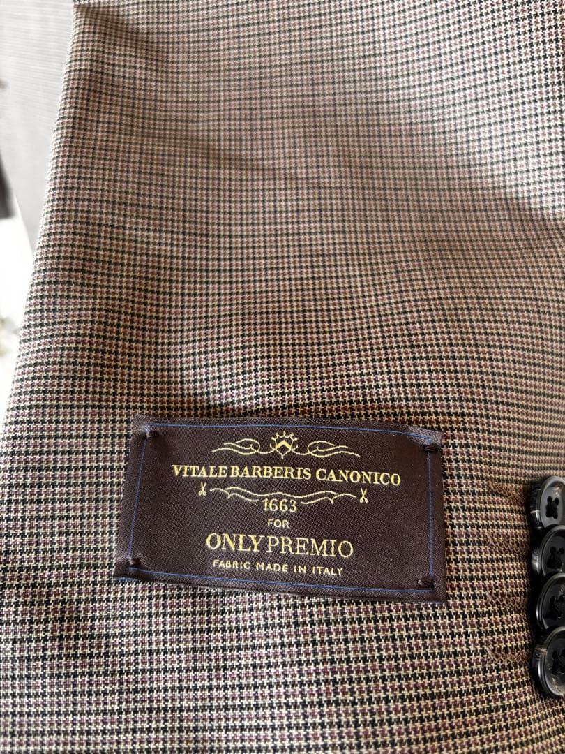 【新品】CANONICO（カノニコ）　セットアップスーツ　50 ブラウン