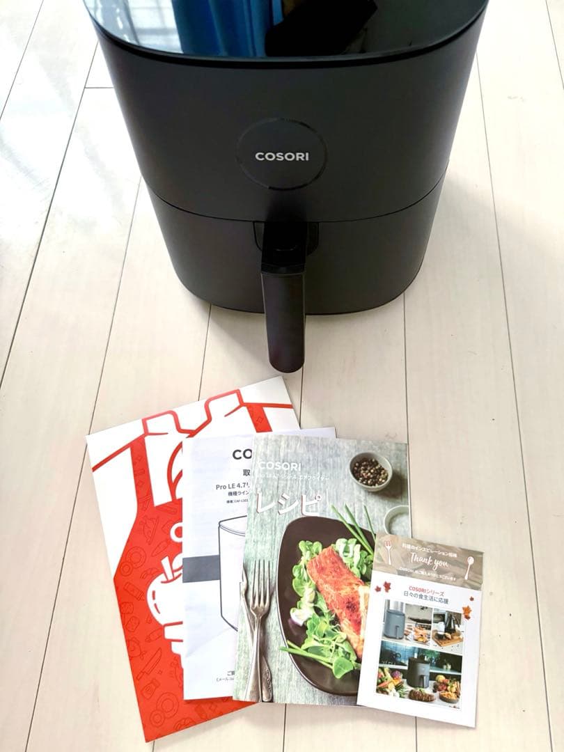美品 COSORI 4.7L ノンフライヤー ブラック