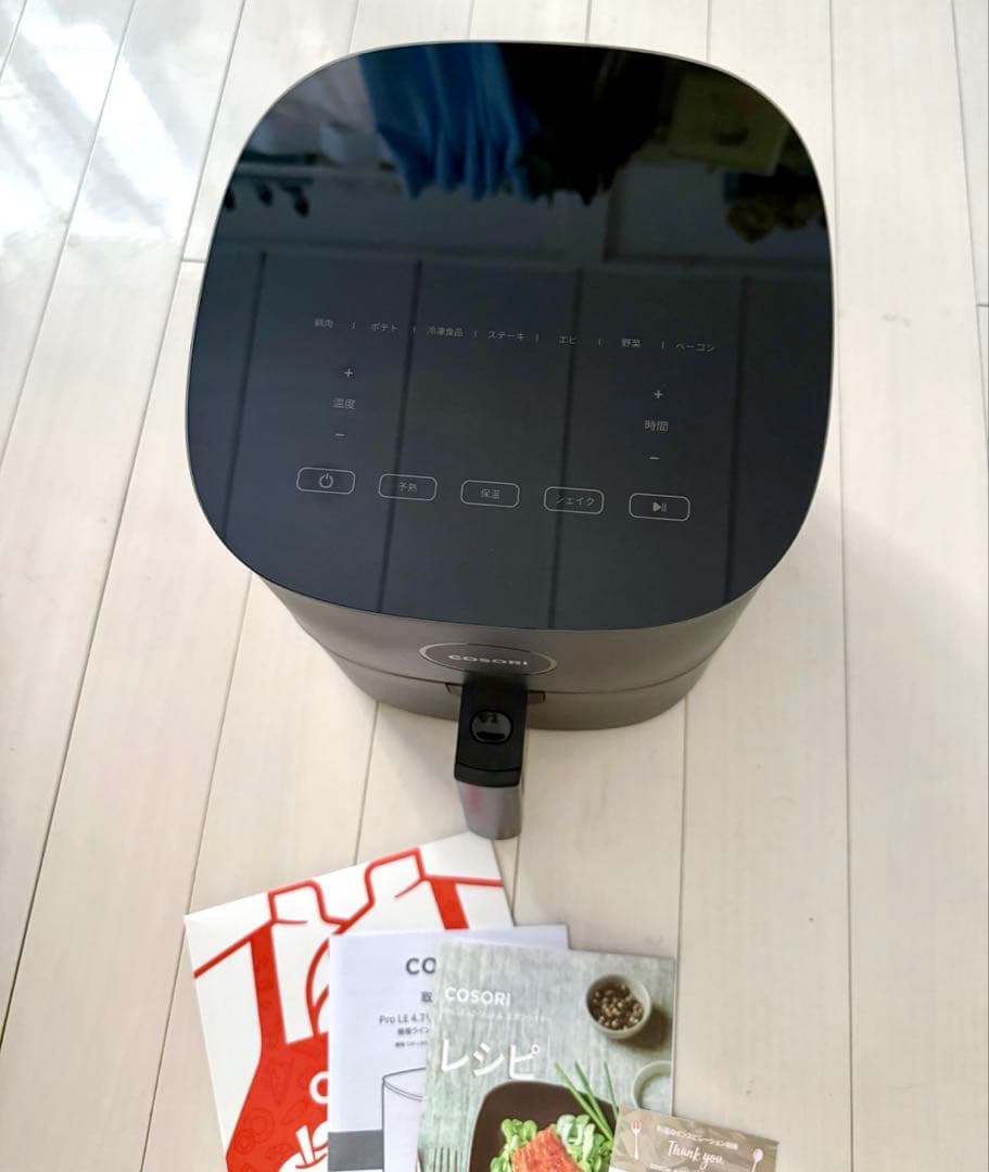 美品 COSORI 4.7L ノンフライヤー ブラック