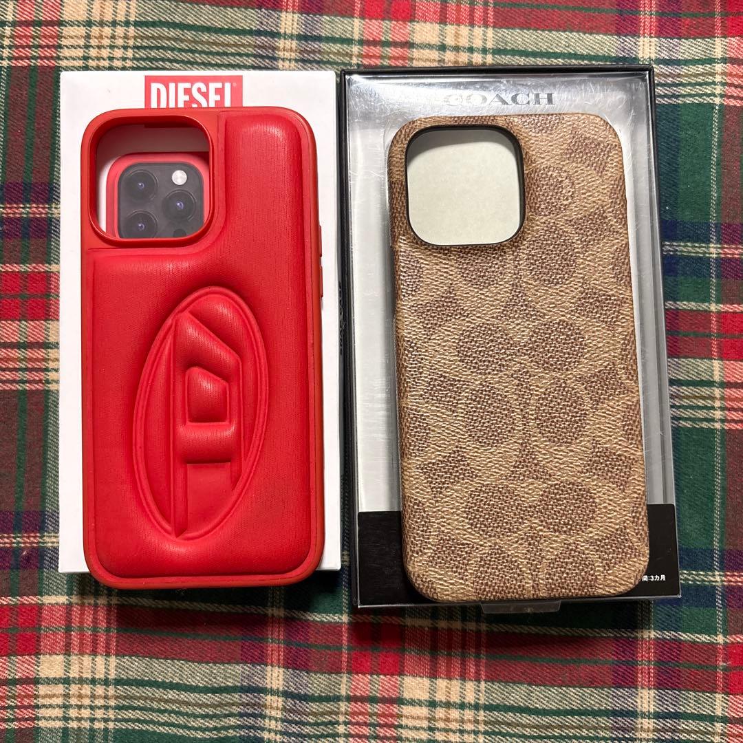 DIESEL & COACH iPhone14Pro Max用ケース セット