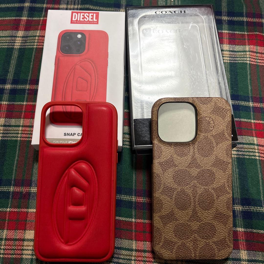 DIESEL & COACH iPhone14Pro Max用ケース セット