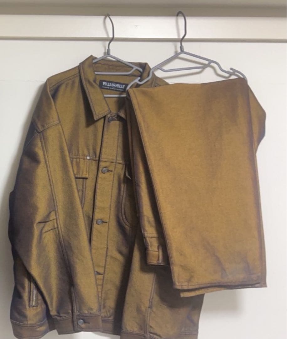 bboy pelle pelleセットアップ ゴールド