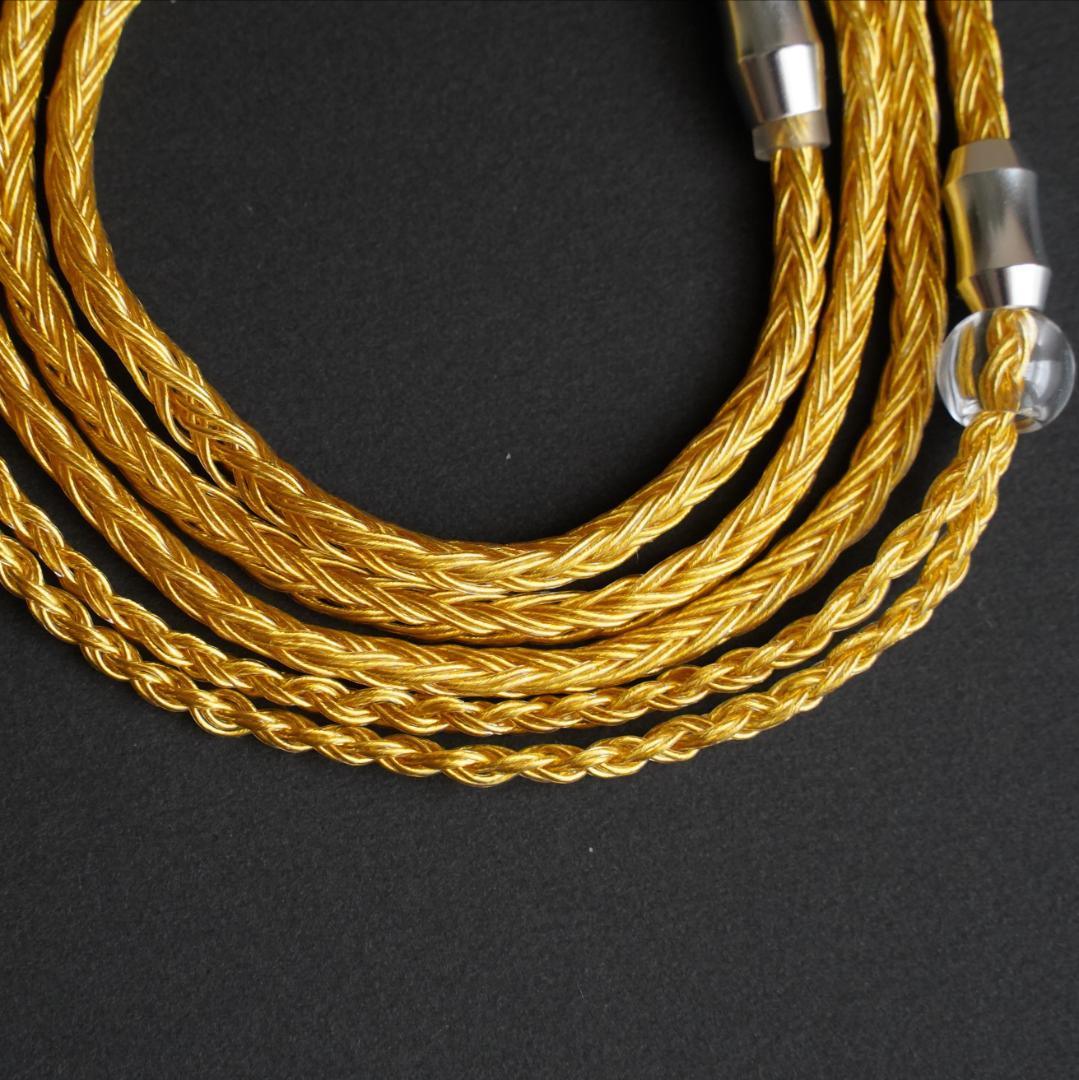 超希少!16芯 金メッキリケーブル CIEM2Pin 0.78mm/3.5mm