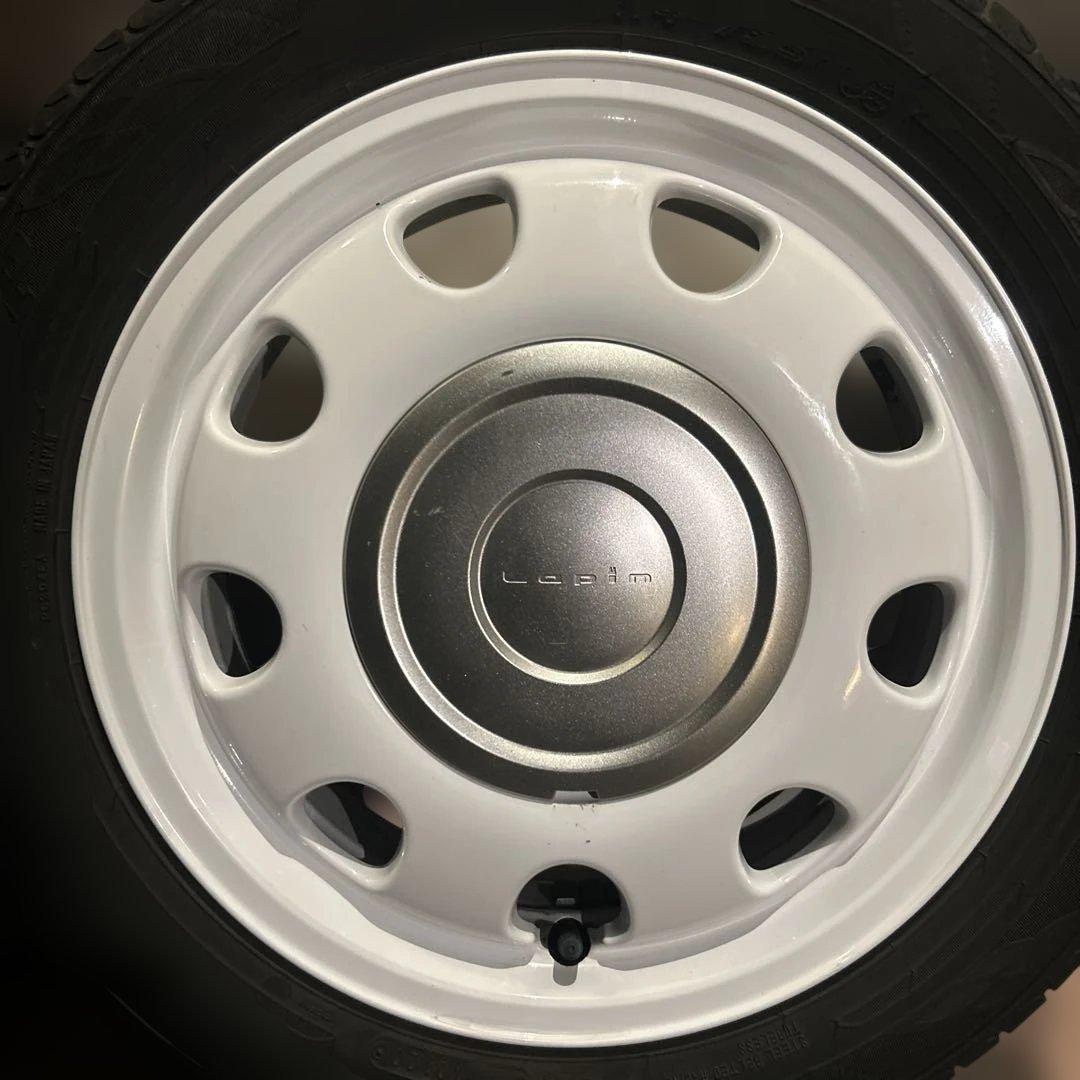 スズキアルトラパン純正155/65R14インチ ホワイトホイールセット