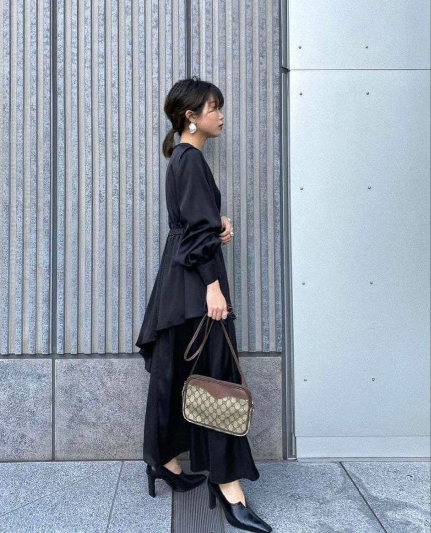 ワンピース ameri vintage BULGE SHOULDER DRESS M