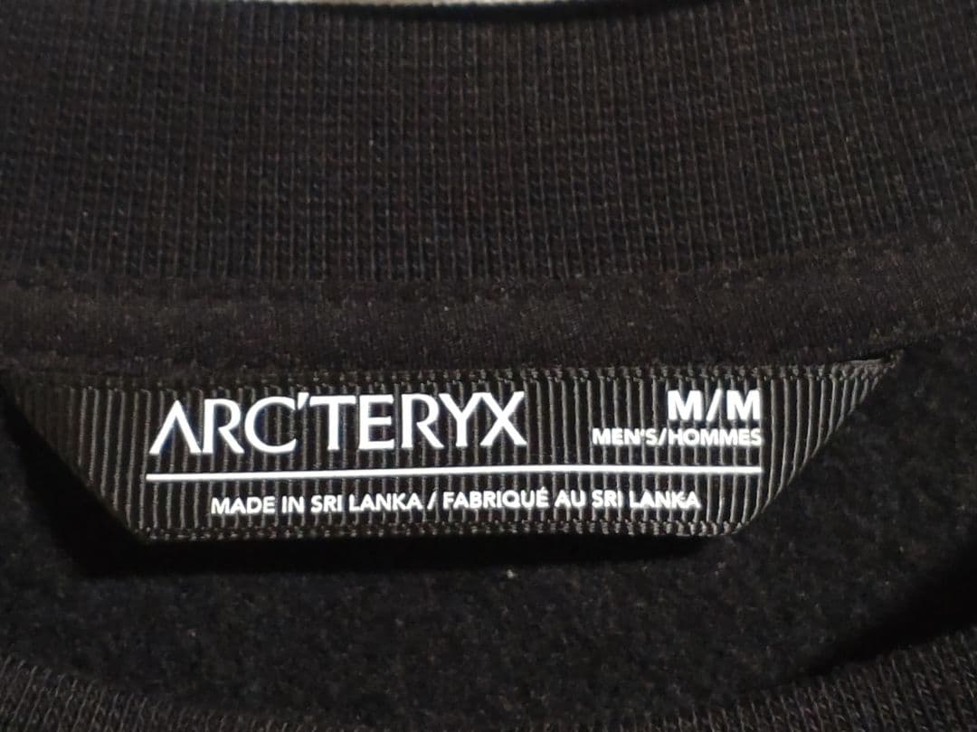 新品未使用アークテリクス エンブレムフリース クルー メンズ M ブラック