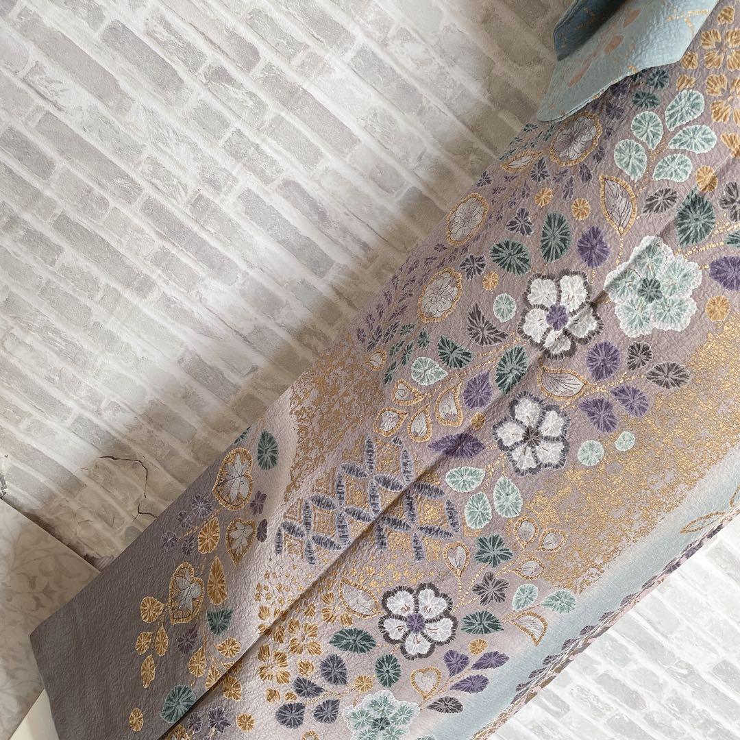 訪問着　フルセット　辻ヶ花　松　滴り　金彩加工　着物　P1