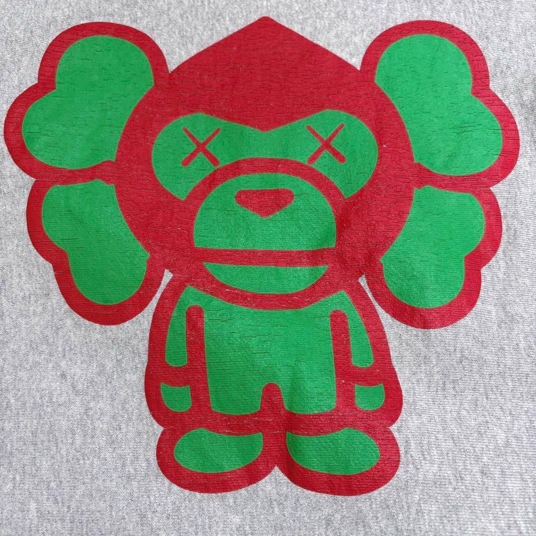 A BATHING APE⬛︎KAWS⬛︎コラボスウェット⬛︎M⬛︎カウズ⬛︎マイロ