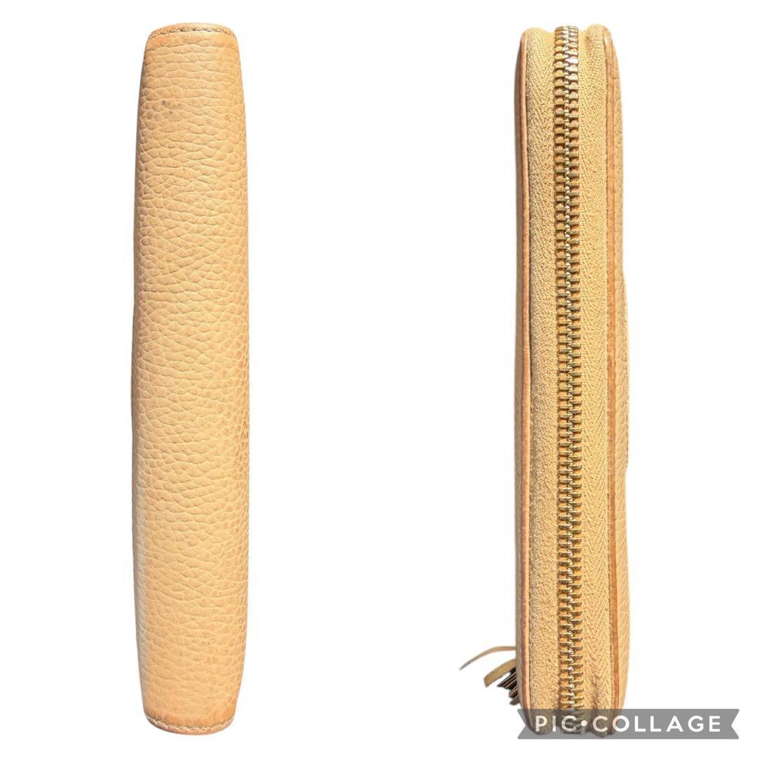 GUCCI グッチ ラウンドファスナー 長財布 ソーホー レザー　SOHO