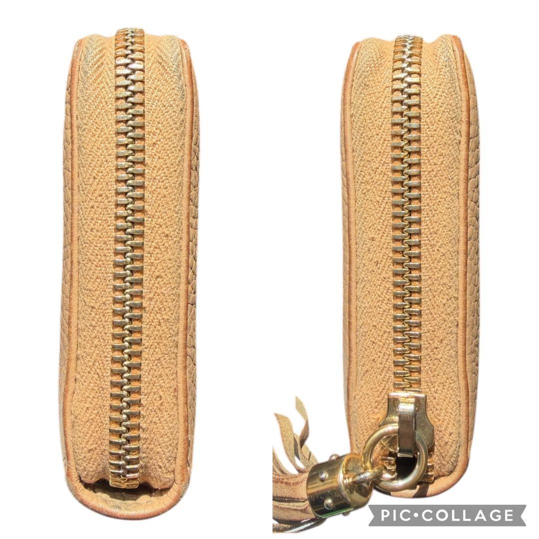 GUCCI グッチ ラウンドファスナー 長財布 ソーホー レザー　SOHO