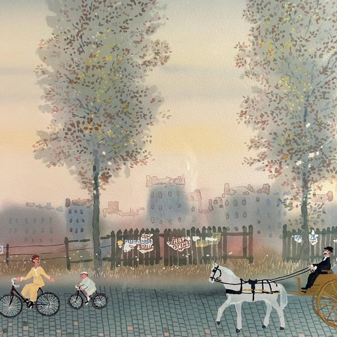 美品 ミッシェル・ドラクロワ「美しい季節」リトグラフ 直筆サイン入 作品保証書有