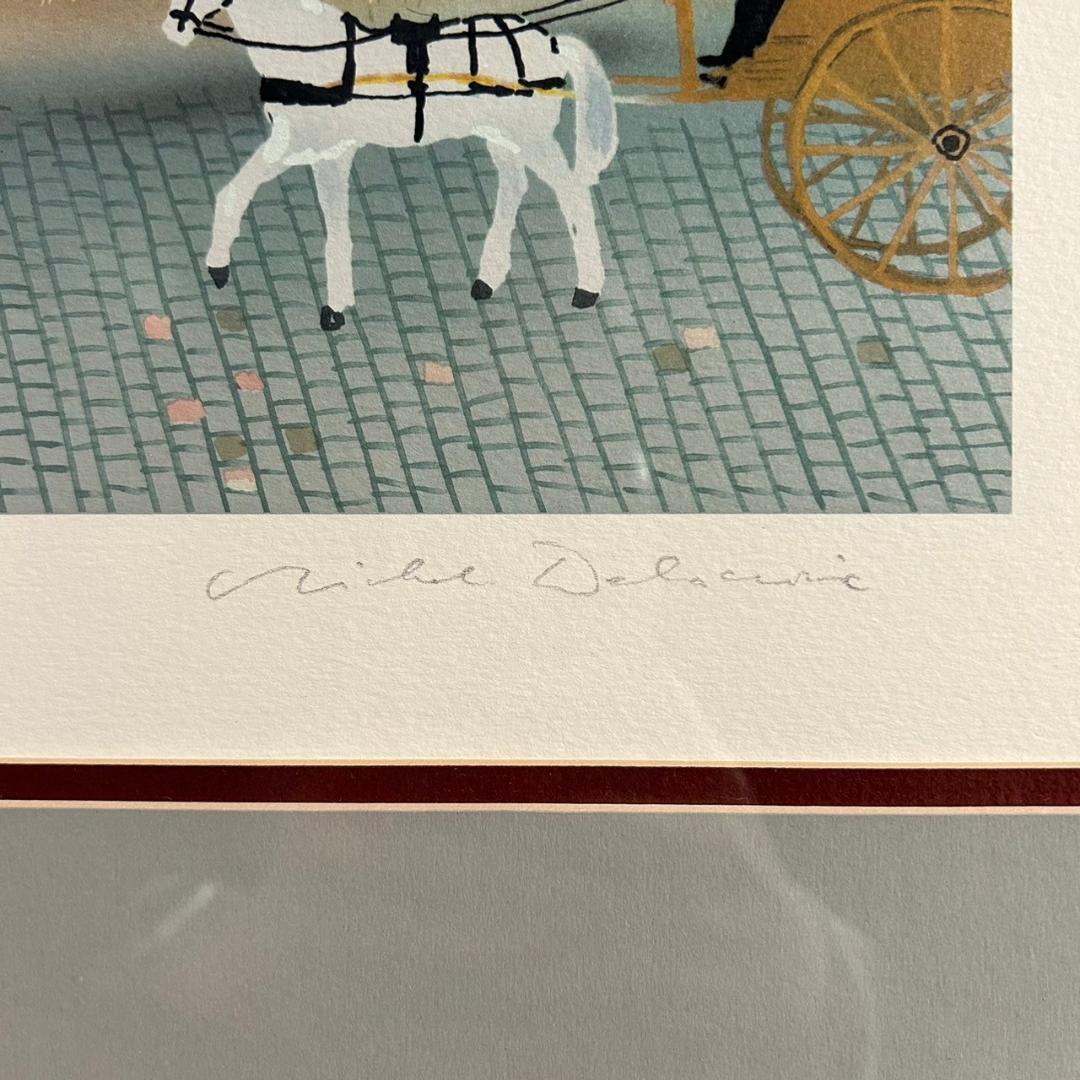 美品 ミッシェル・ドラクロワ「美しい季節」リトグラフ 直筆サイン入 作品保証書有