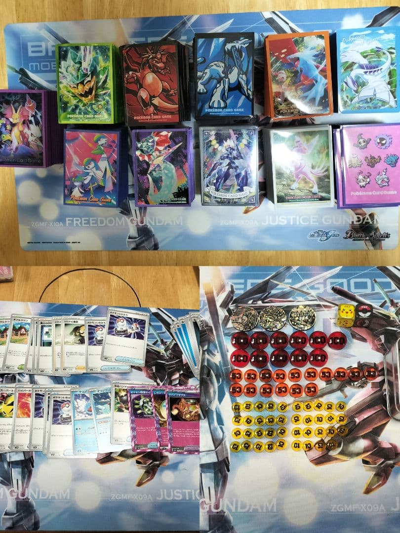 マ*ケ様 ポケモンカード 引退 デッキ スリーブ ダメカン  デッキパーツ