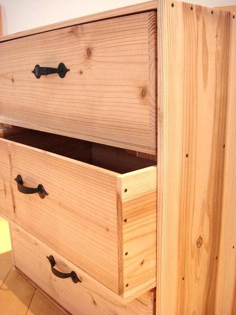 ★送料無料★サイス変更可能★木製3段引き出し/無垢材★オーダー可能収納ナチュラル