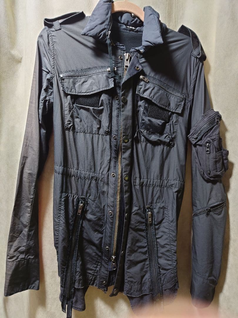 ルグランブルー　LGB ブラック ミリタリージャケット