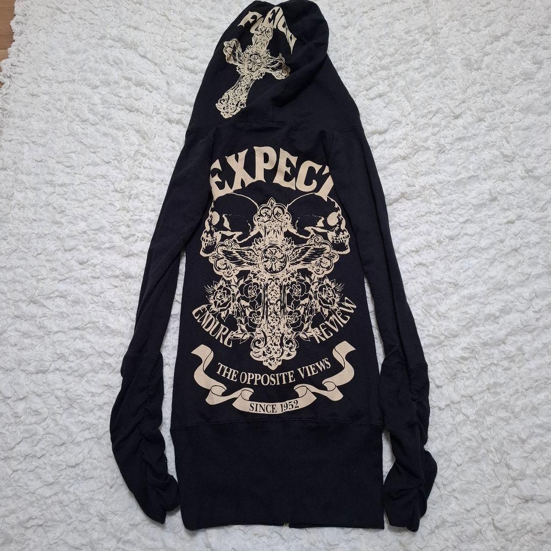 【タグ付き】d.i.a ロングパーカー　バックロゴ　ゴールド　y2k ギャル