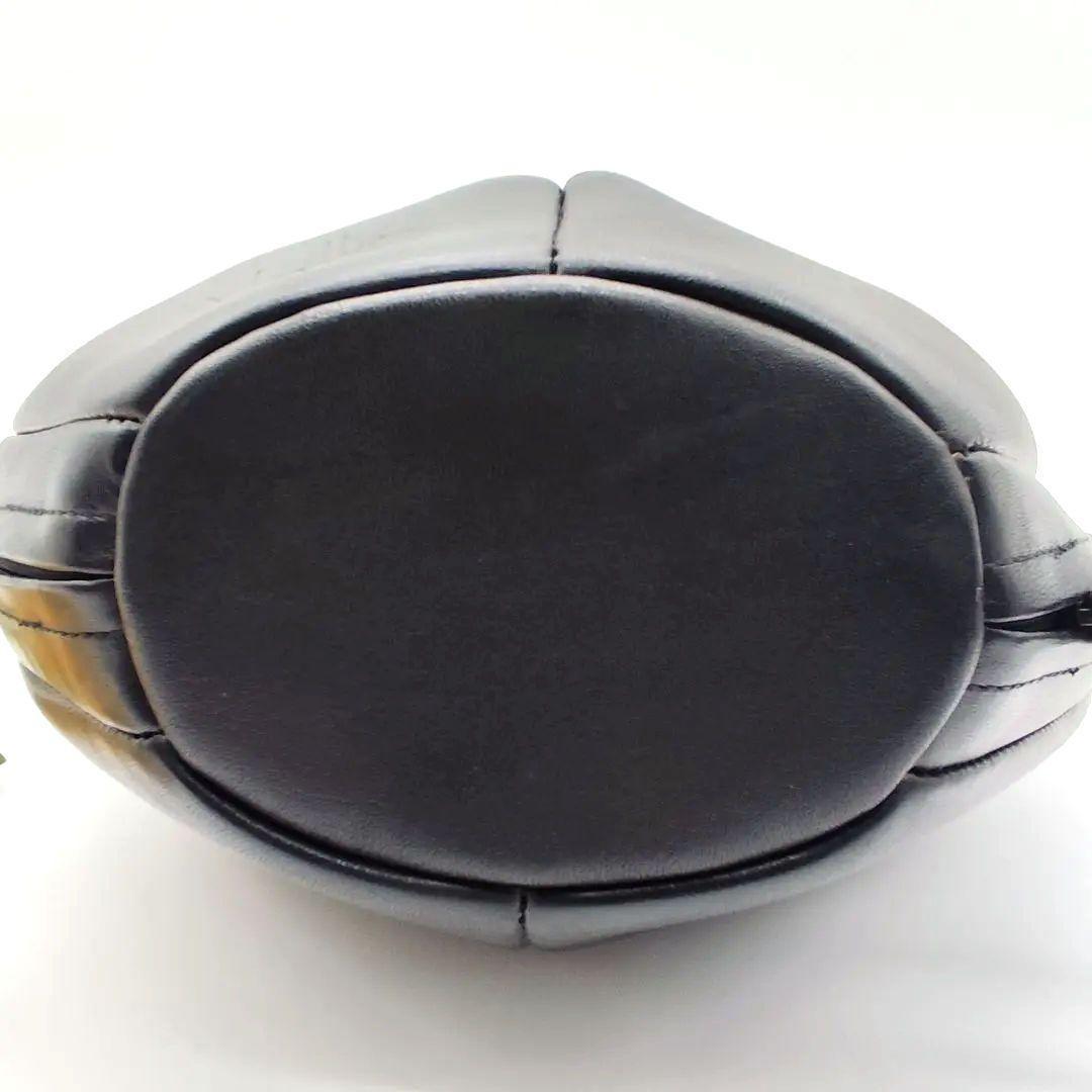 希少 シビラ Sybilla ハートモチーフ立体ハンドバッグ ブラック レザー