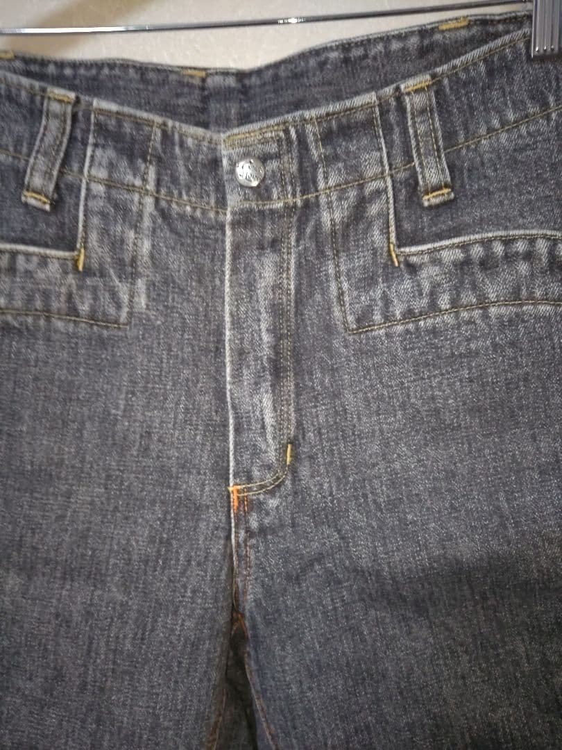 テンダーロイン　デニムショーツ　ブラック