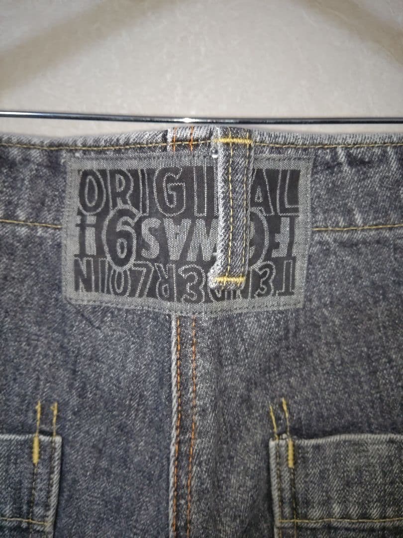 テンダーロイン　デニムショーツ　ブラック