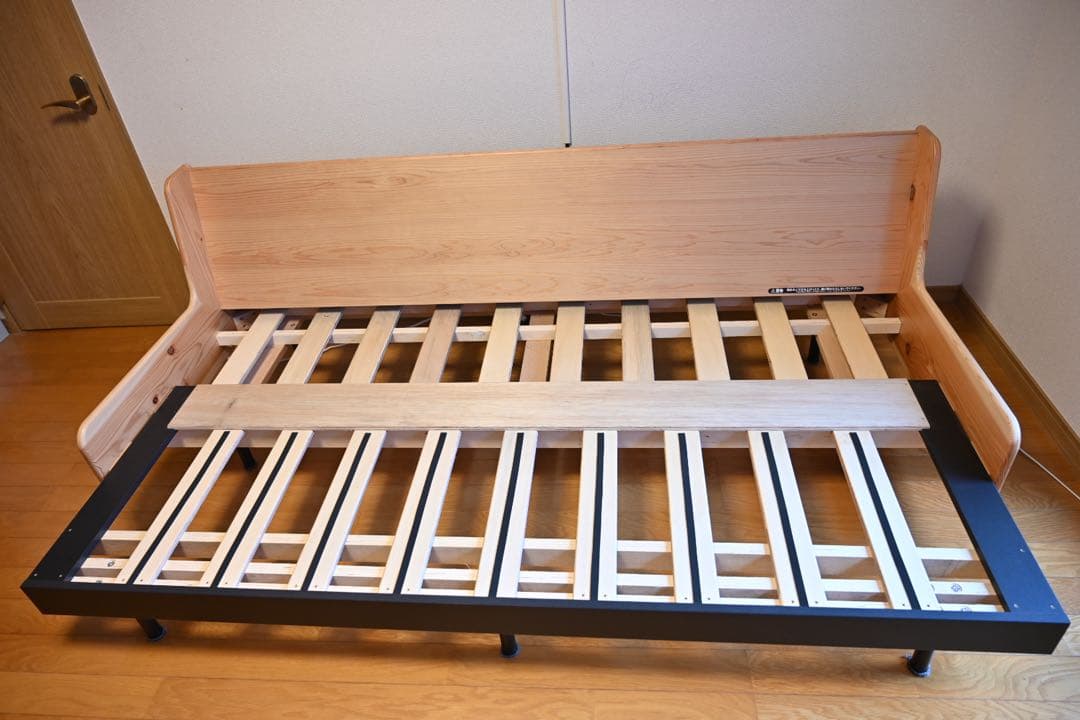 ディノス　日田杉　ごろ寝ソファベッド　ナチュラル色