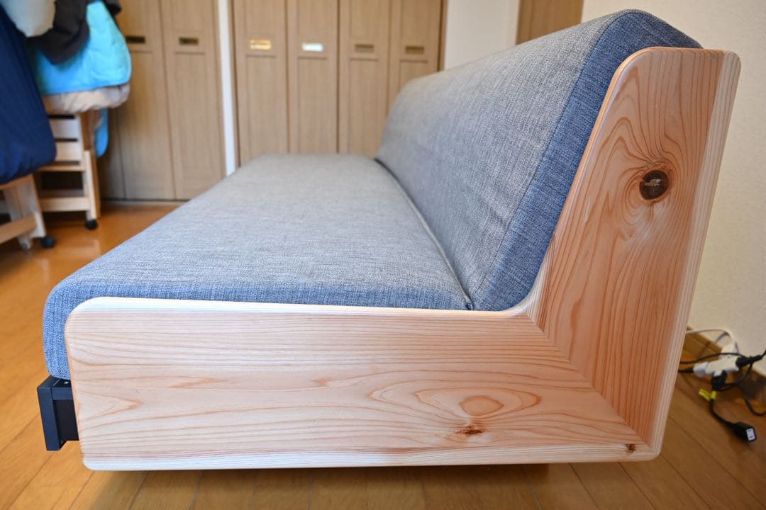 ディノス　日田杉　ごろ寝ソファベッド　ナチュラル色