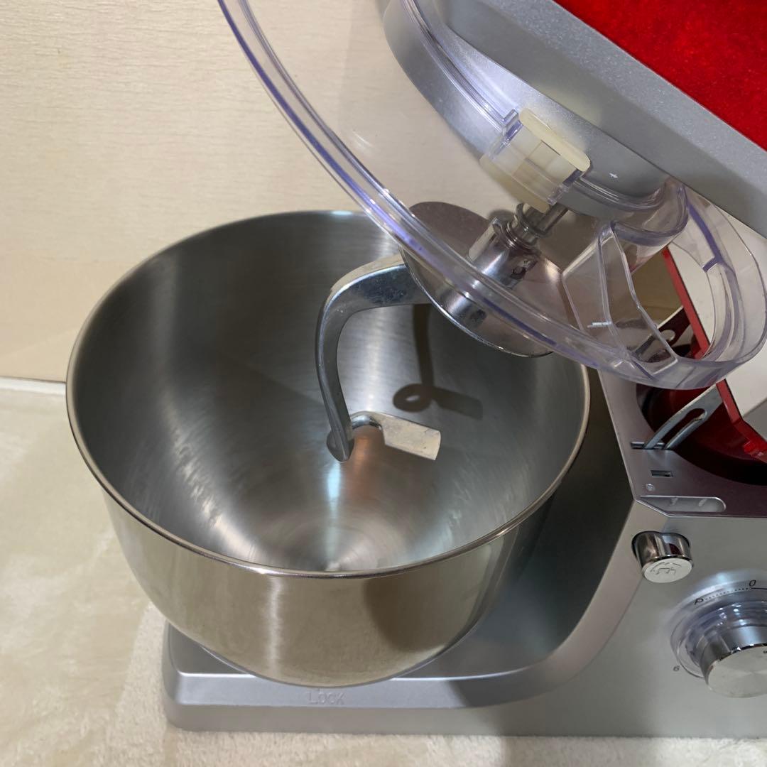 ★E＊B 大容量ミキサー 7L赤 シルバー ステンレスボウル EB-1701X★