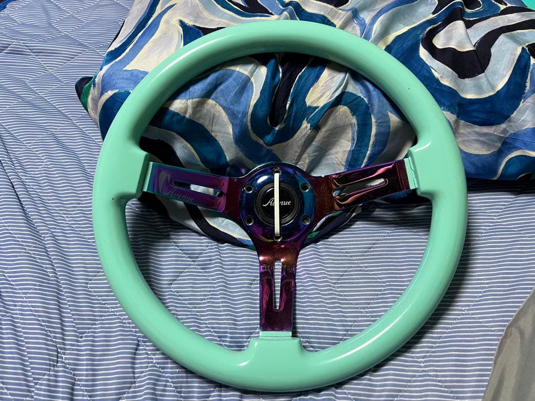 avenue performance ステアリング ミントグリーン 35パイ