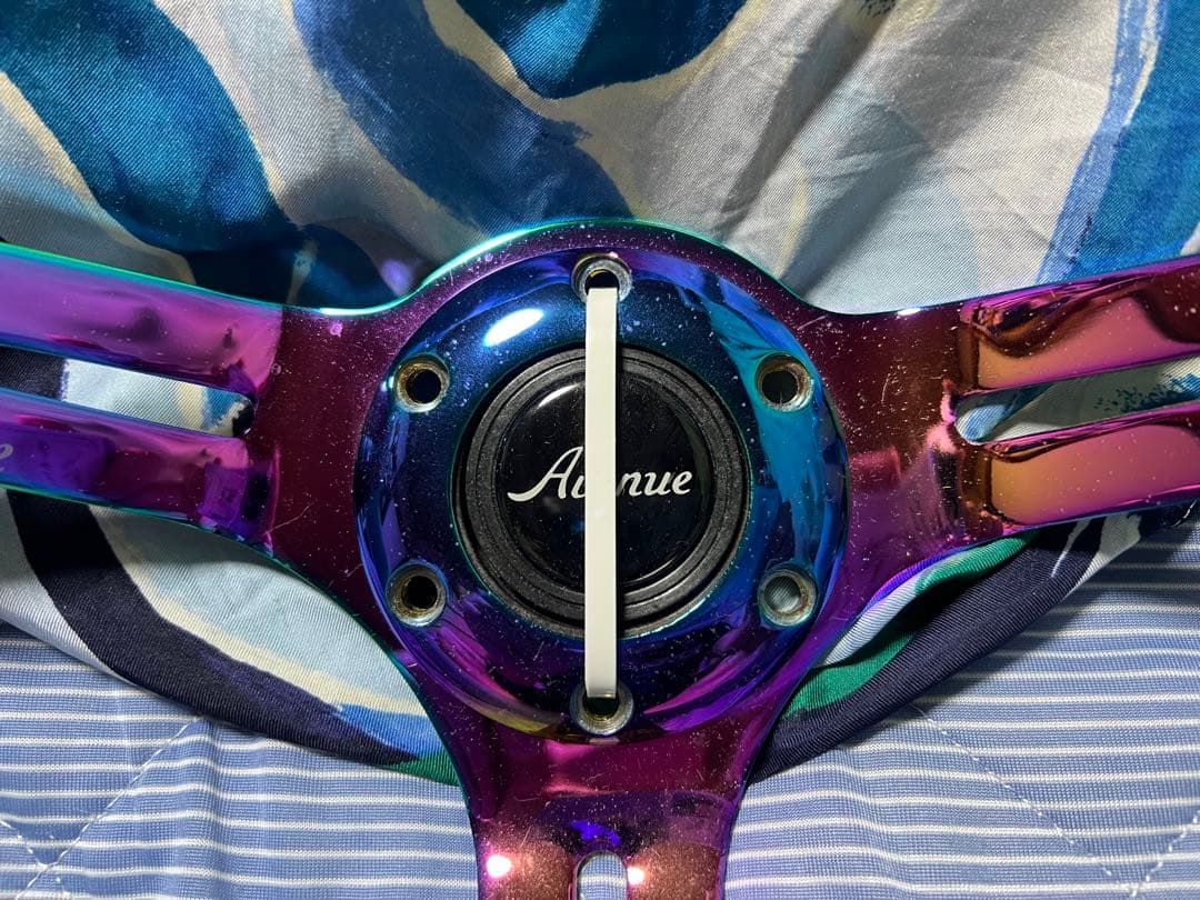 avenue performance ステアリング ミントグリーン 35パイ