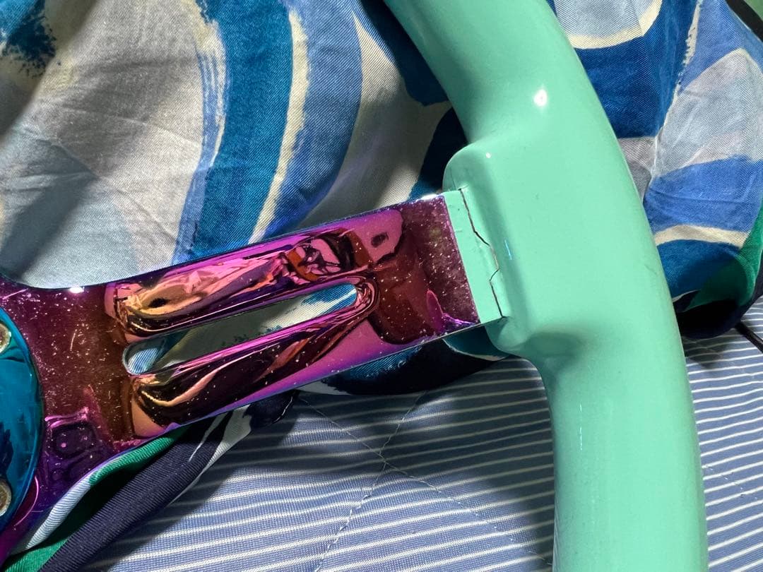 avenue performance ステアリング ミントグリーン 35パイ