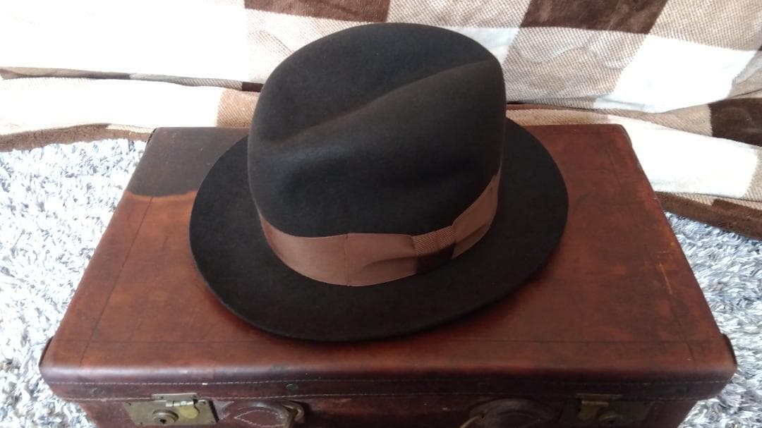 DRAGON HAT 中折れ帽 MOBO 7 3/8 60cm ダークブラウン