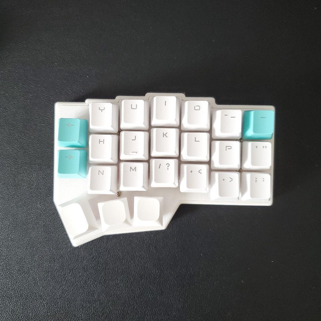 【完成品】46キー自作キーボード 無線化 親指ロープロファイル