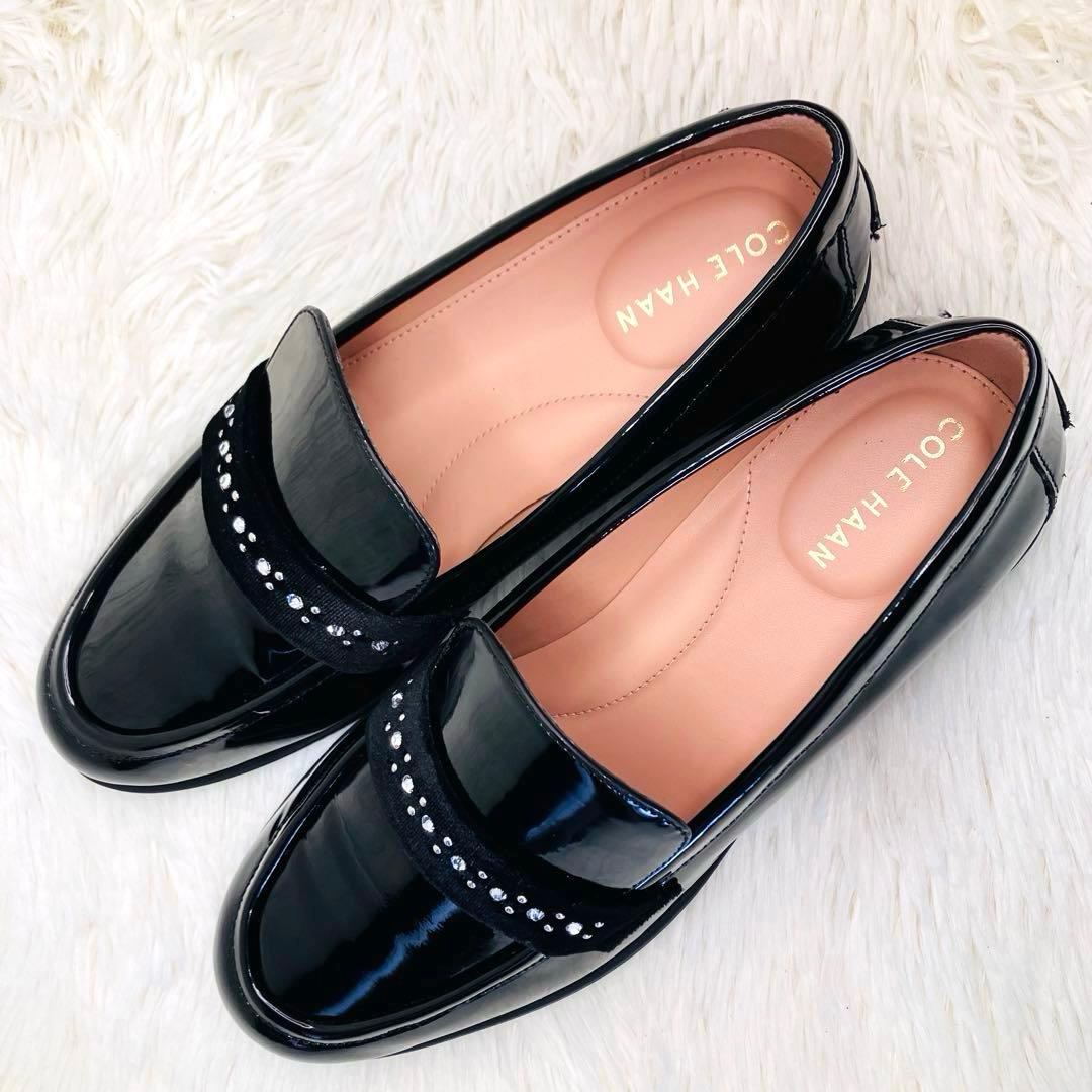 【極美品】COLE HAAN 7.5Bコールハーンスタッシ エンブリッシュド