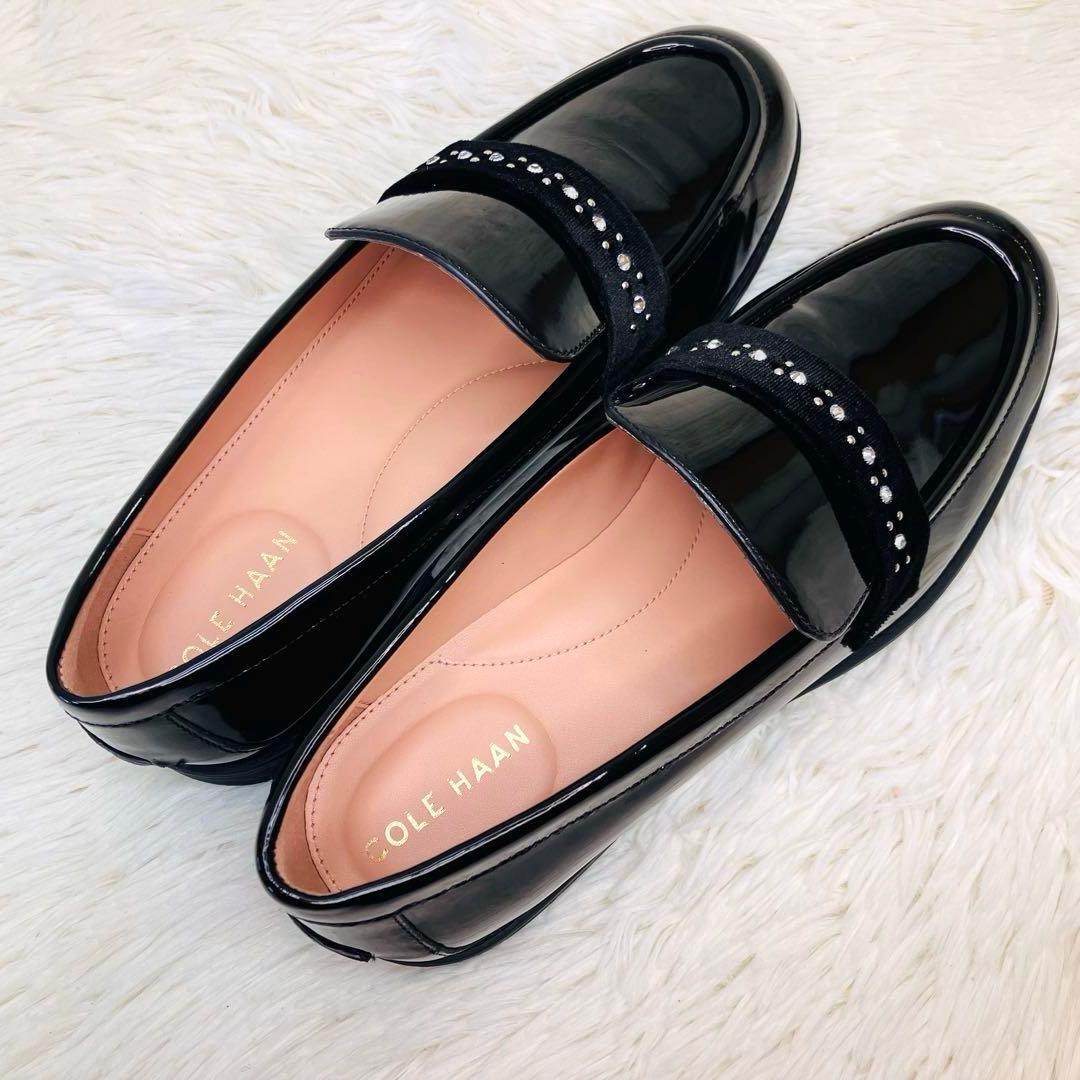 【極美品】COLE HAAN 7.5Bコールハーンスタッシ エンブリッシュド