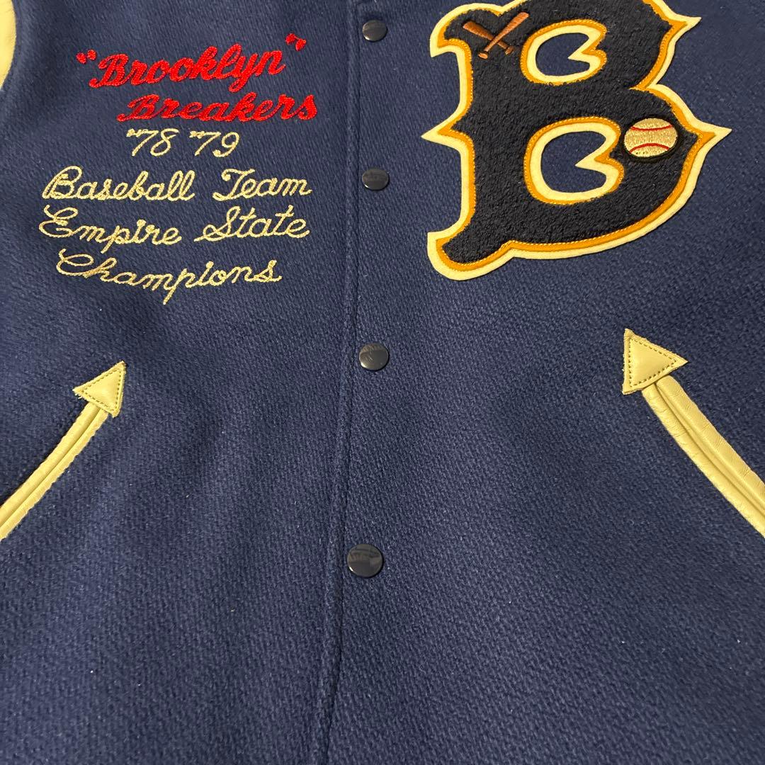 WHITESVILLE ホワイツビル　袖革スタジャン　40