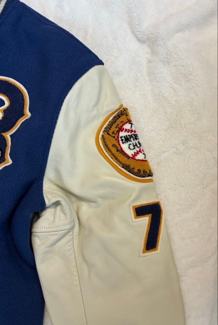 WHITESVILLE ホワイツビル　袖革スタジャン　40